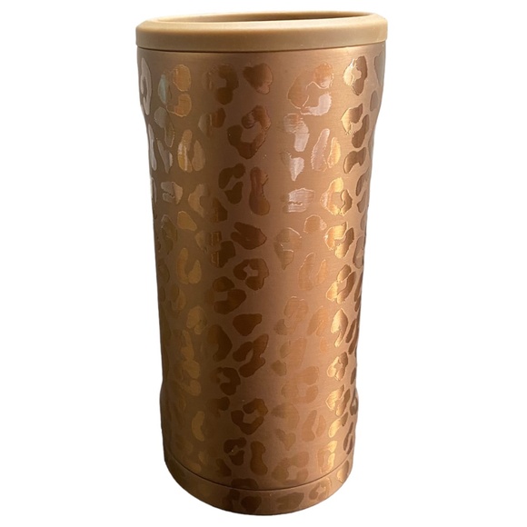 Brumate Hopsulator Slim Insulated Can Cooler in Gold Leopard - Picture 5 of 8